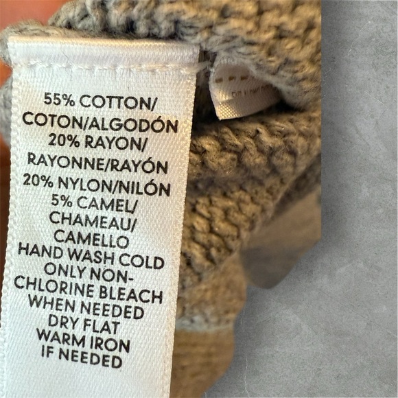 LOFT Gray Sequin Sparkle Ribbed Boat Neck Pullover Sweater - Picture 5 of 5